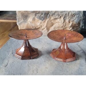 Solid Brass Pricket Candle Holders Pai Candle Stands Primitive Farmhouse Decor